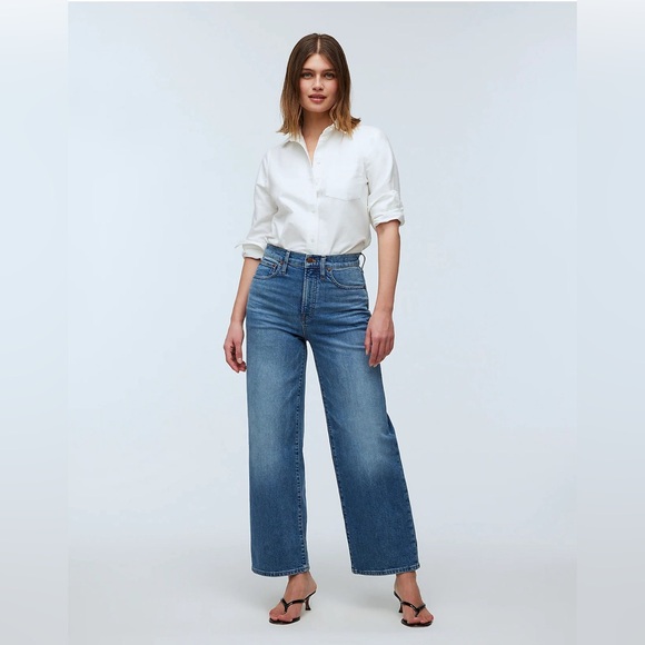 Madewell Denim - Madewell The Perfect Vintage Wide-Leg Jean in Morea Wash size 29